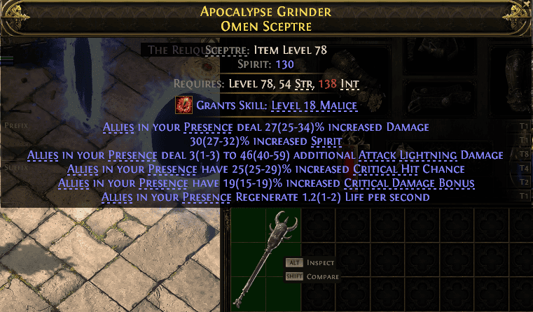Apocalypse Grinder Omen Sceptre#112504