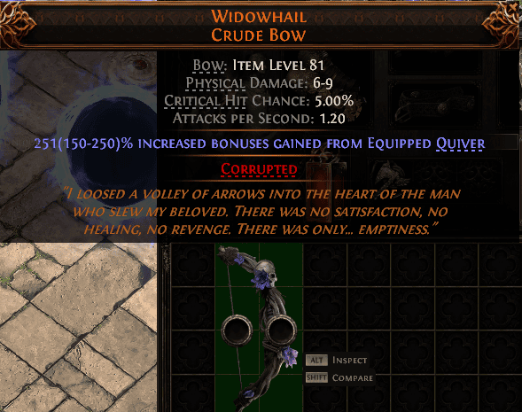 Widowhail Crude Bow#458969