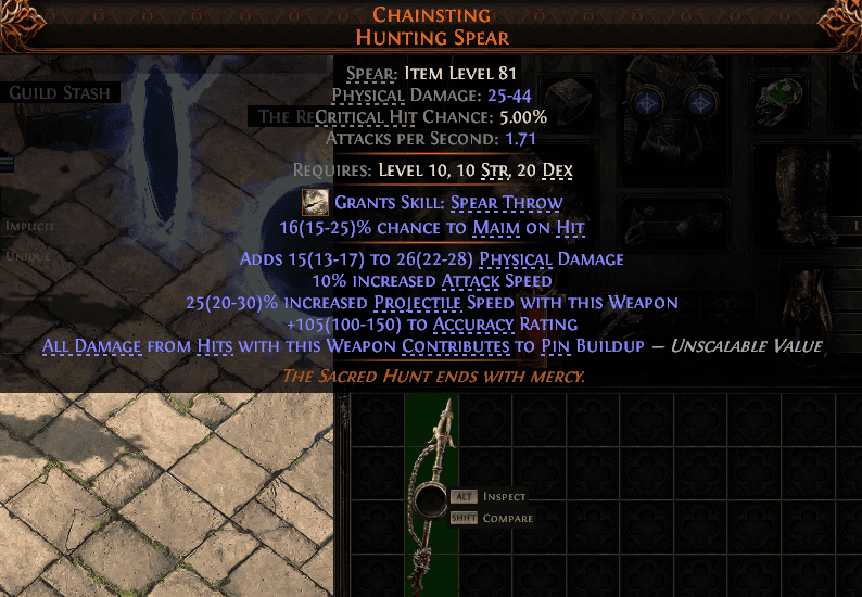 Chainsting Hunting Spear#106341