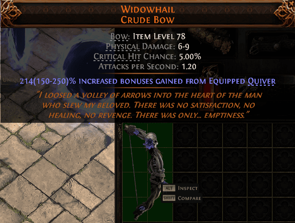 Widowhail Crude Bow#399681