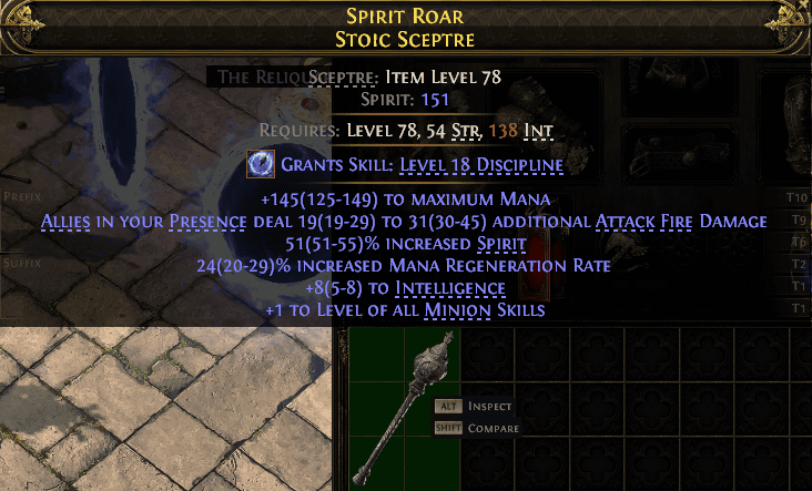 Spirit Roar Stoic Sceptre#642398