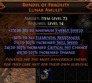 Rondelof Fragility Lunar Amulet#873563