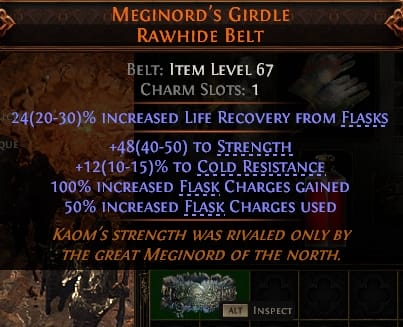 Meginord'S Girdle Rawhide Belt#410142