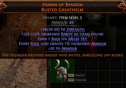 Horns Of Bynden Rusted Greathelm#662840