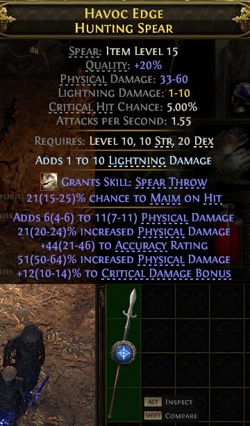 Havoc Edge Hunting Spear#871223