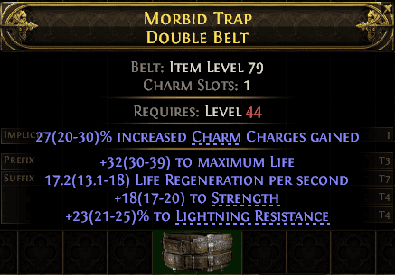 Morbid Trap Double Belt#917616