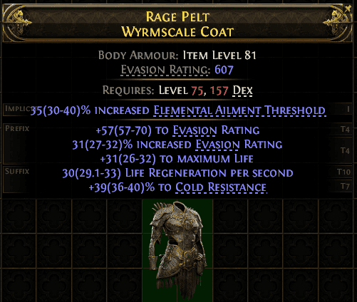 Rage Pelt Wyrmscale Coat#164539