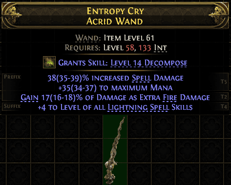 Entropy Cry Acrid Wand#399679