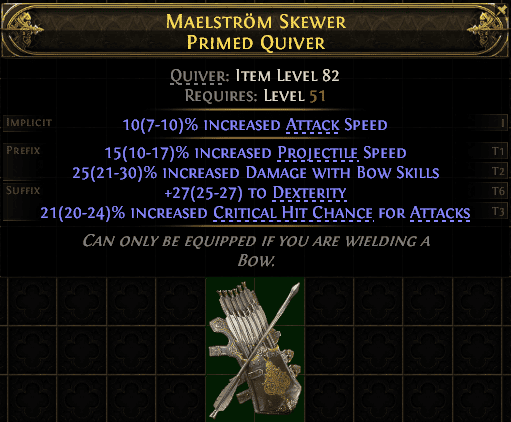 Maelstrom Skewer Primed Quiver#125899