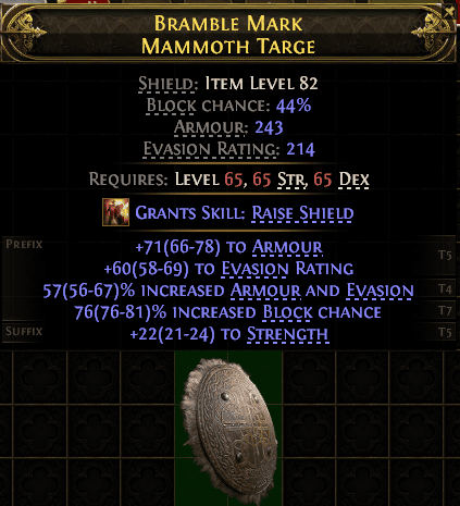 Bramble Mark Mammoth Targe#859410