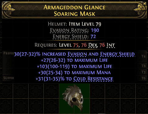 Armageddon Glance Soaring Mask#711049