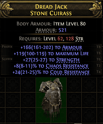 Dread Jack Stone Cuirass#992765