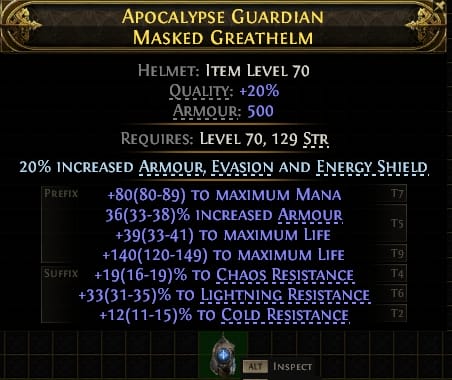 Apocalypse Guardian Masked Greathelm#500708