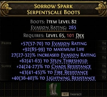 Sorrow Spark Serpentscale Boots#874208