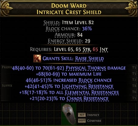 Doomward Intricate Crest Shield#578280