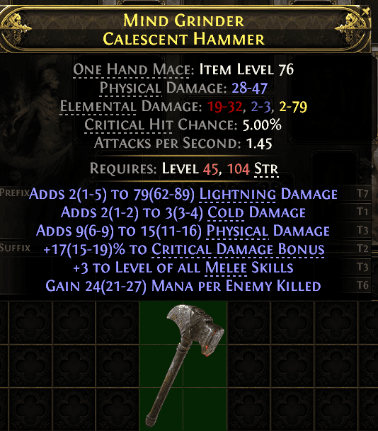Mind Grinder Calescent Hammer#527516