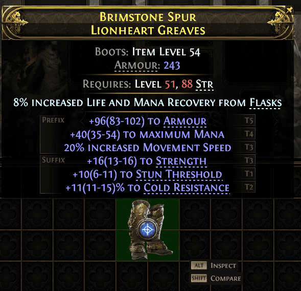 Brimstone Spur Lionheart Greaves#748108