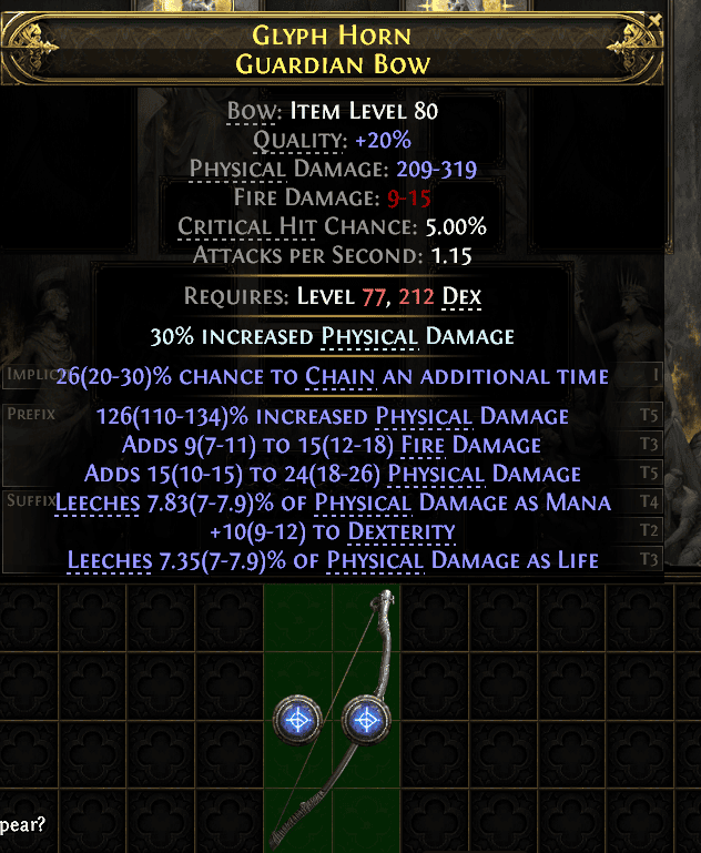 Glyph Horn Guardian Bow#632112