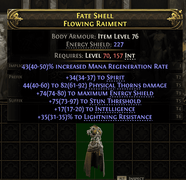 Fate Shell Flowing Raiment#236100