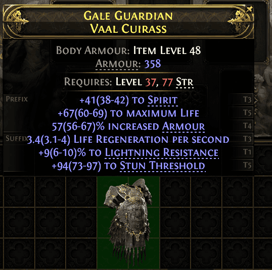 Gale Guardian Vaal Cuirass#71867