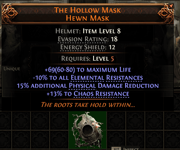 The Hollow Mask Hewn Mask#819566