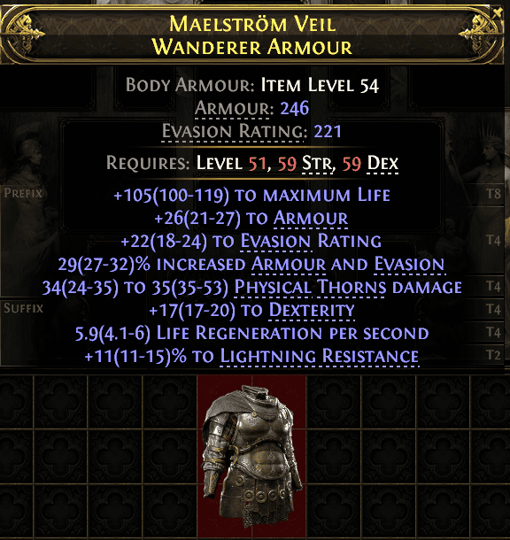 Maelstrom Veil Wanderer Armour#279926