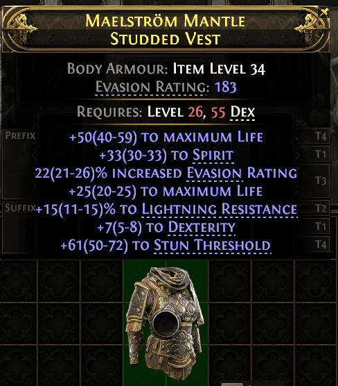 Maelstrom Mantle Studded Vest#463669