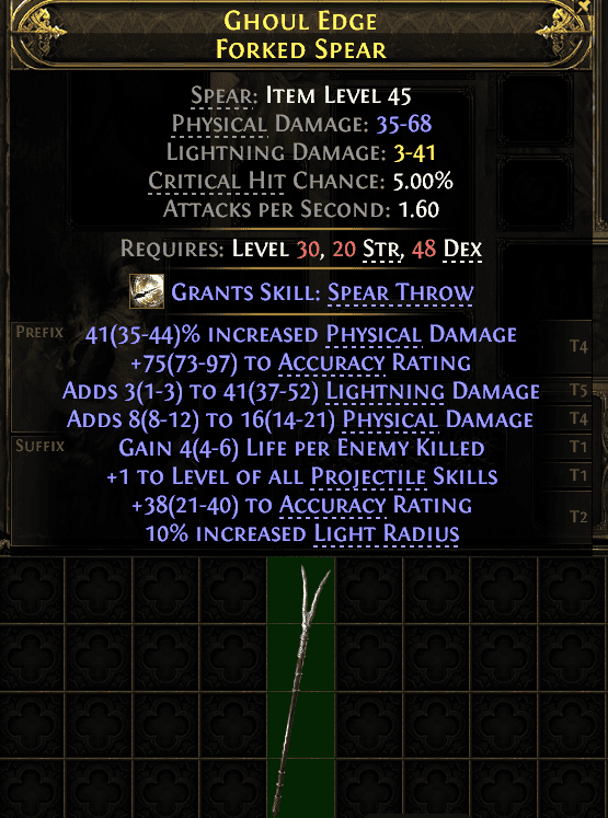 Ghoul Edge Forked Spear#522700
