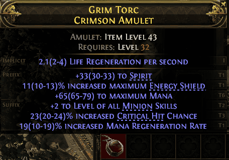 Grim Torc Crimson Amulet#282776