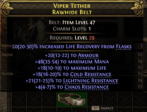 Viper Tether Rawhide Belt#387023