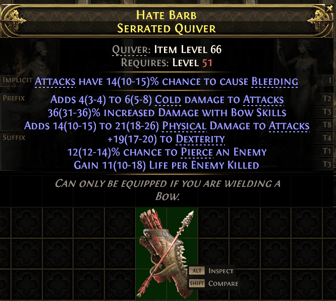 Hate Barb Serrated Quiver#577627