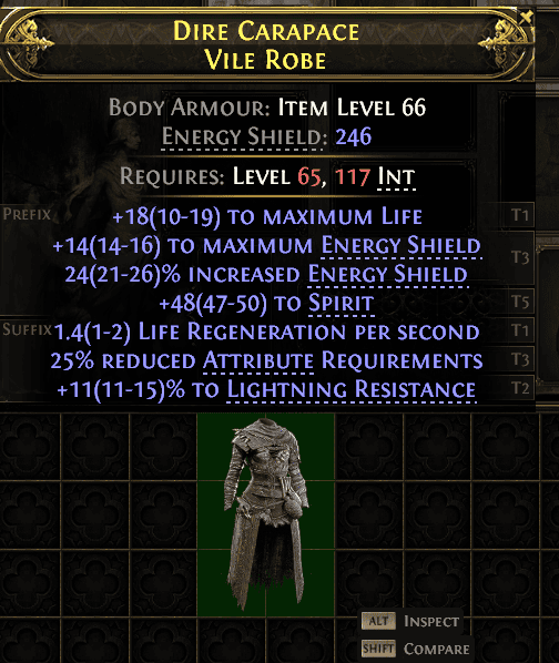 Dire Carapace Vile Robe#763236