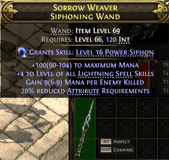 Sorrow Weaver Siphoning Wand#170763