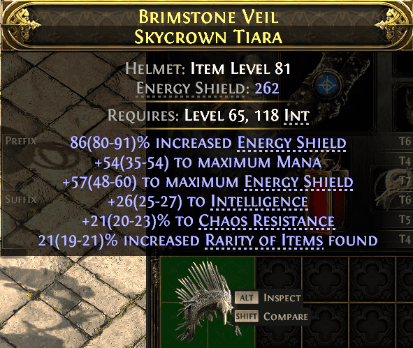 Brimstone Veil Skycrown Tiara#968112