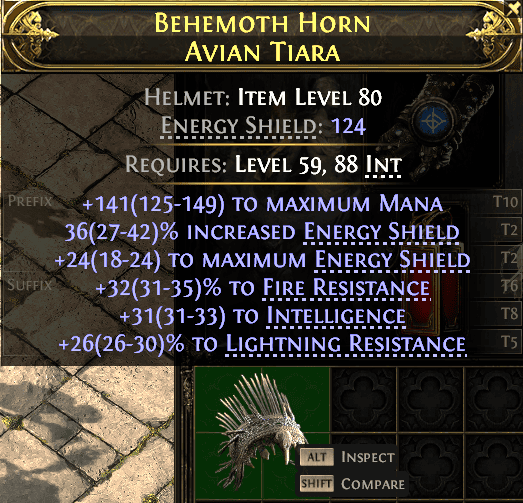 Behemoth Horn Avian Tiara#394741