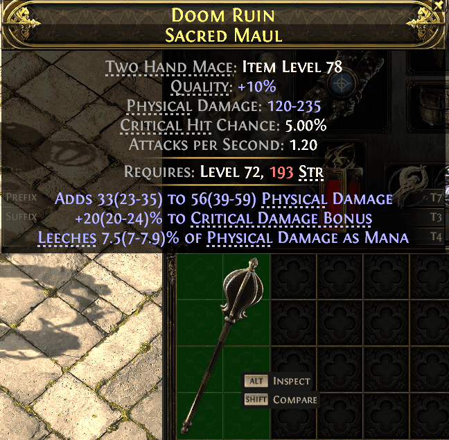Doom Ruin Sacred Maul#214110
