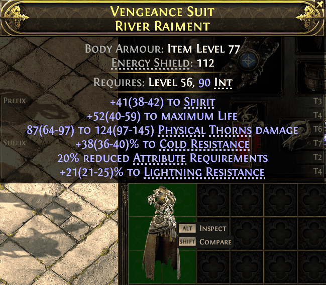 Vengeance Suit River Raiment#241257