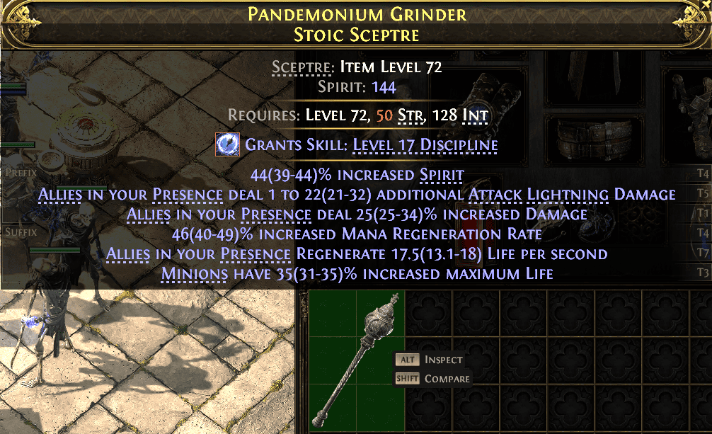 Pandemonium Grinder Stoic Sceptre#616665