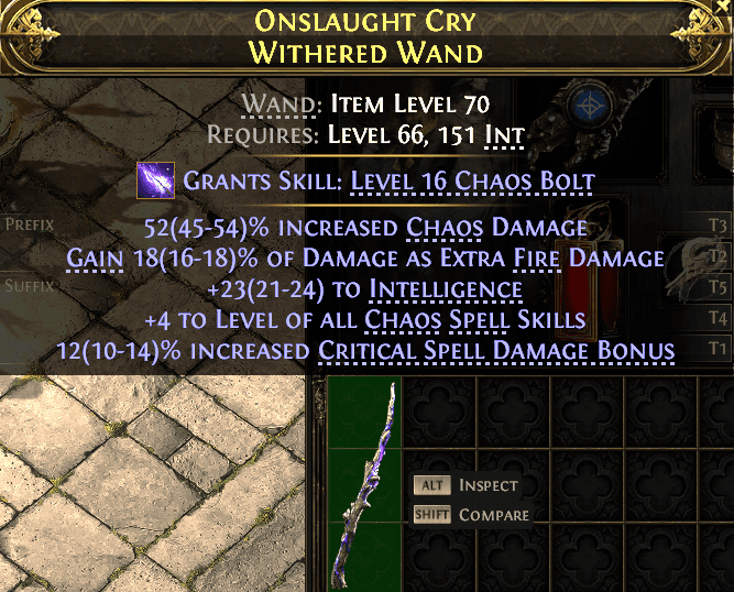 Onslaught Cry Withered Wand#766053