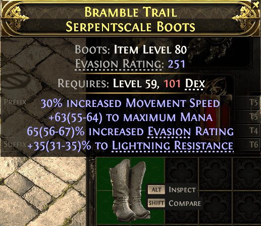 Bramble Trail Serpentscale Boots#778203