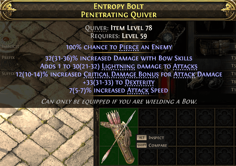 Entropy Bolt Penetrating Quiver#522071
