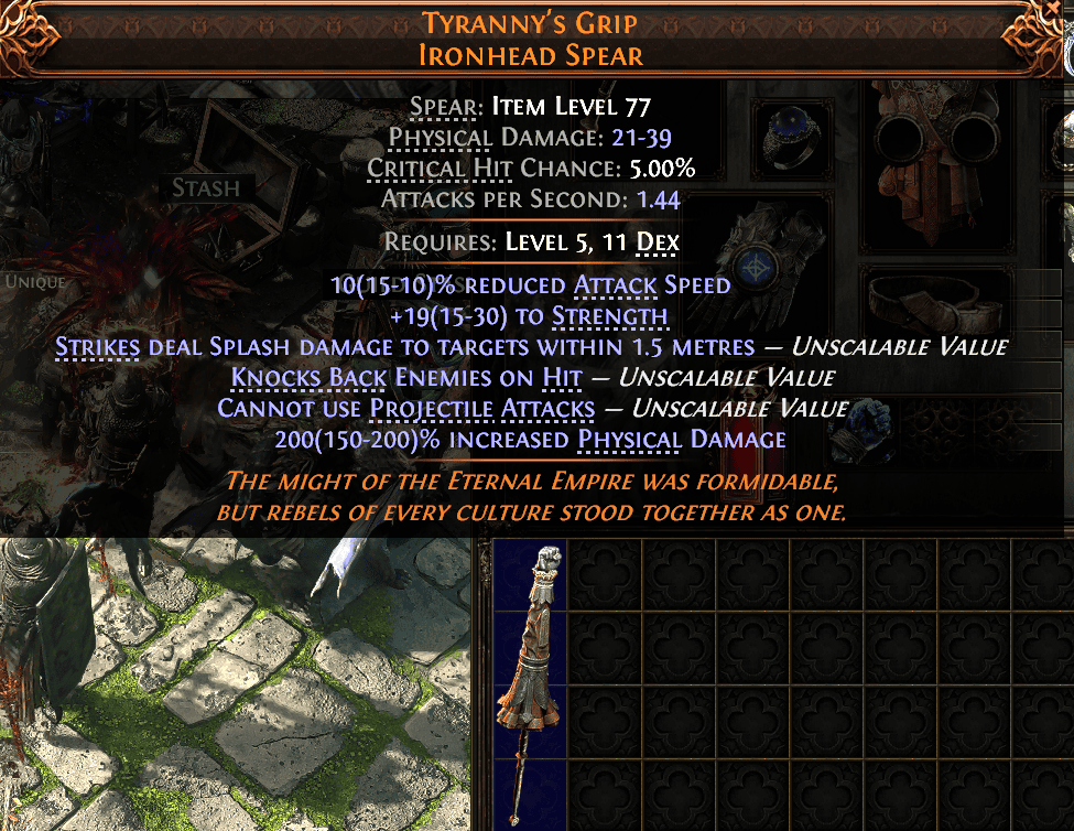 Tyranny'S Grip Ironhead Spear#777637