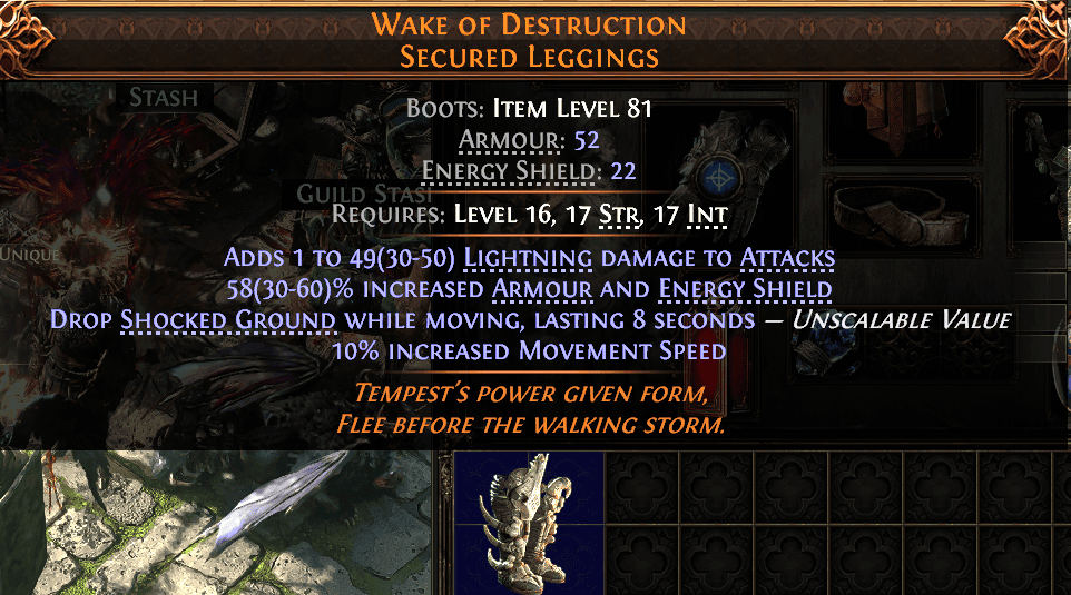 Wake Of Destruction Secured Leggings#850271