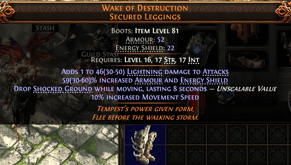 Wake Of Destruction Secured Leggings#72322
