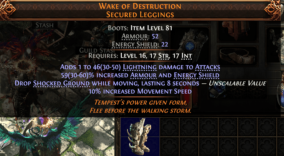 Wake Of Destruction Secured Leggings#662194