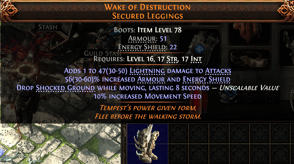 Wake Of Destruction Secured Leggings#163621