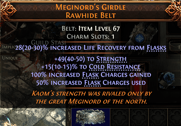 Meginord'S Girdle Rawhide Belt#399681