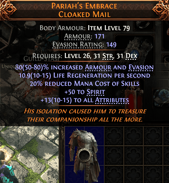 Pariah'S Embrace Cloaked Mail#836648