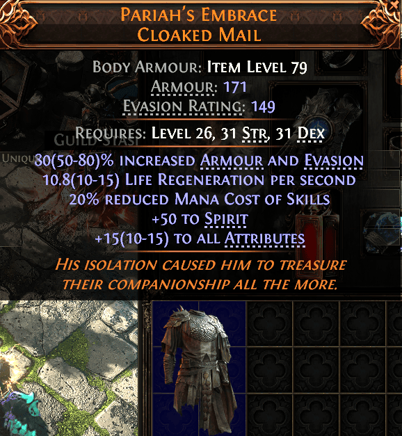 Pariah'S Embrace Cloaked Mail#210956