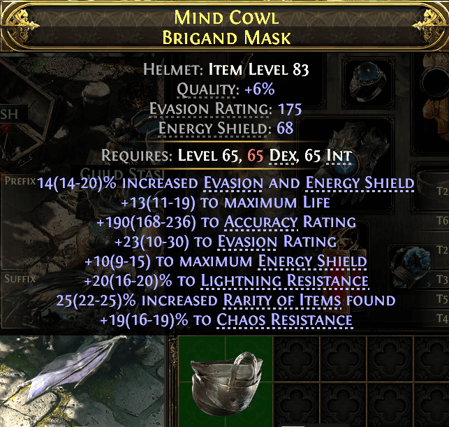 Mind Cowl Brigand Mask#124818